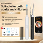 NonaEar™ 2‑in‑1 AI Visual Ear‑Wax Remover with Ear Spoon & Tweezer