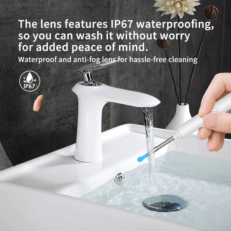 NonaEar™ 2‑in‑1 AI Visual Ear‑Wax Remover with Ear Spoon & Tweezer