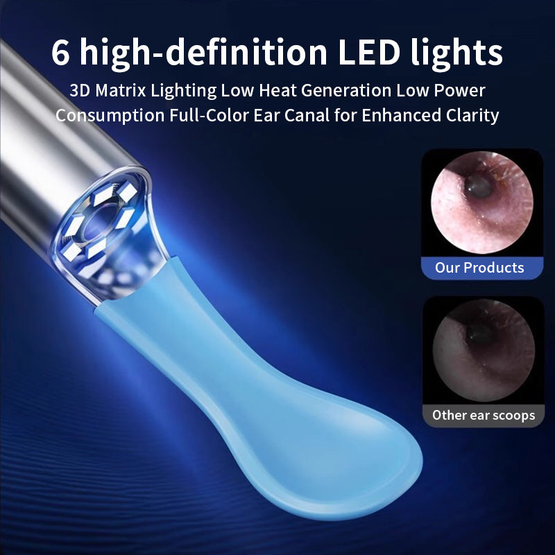 NonaEar™ 2‑in‑1 AI Visual Ear‑Wax Remover with Ear Spoon & Tweezer