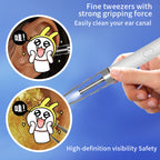 NonaEar™ 2‑in‑1 AI Visual Ear‑Wax Remover with Ear Spoon & Tweezer